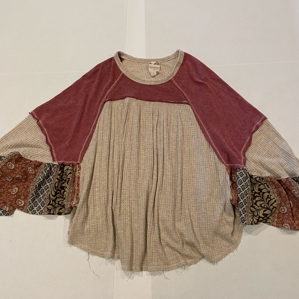 Blue pepper Bohemian shirt